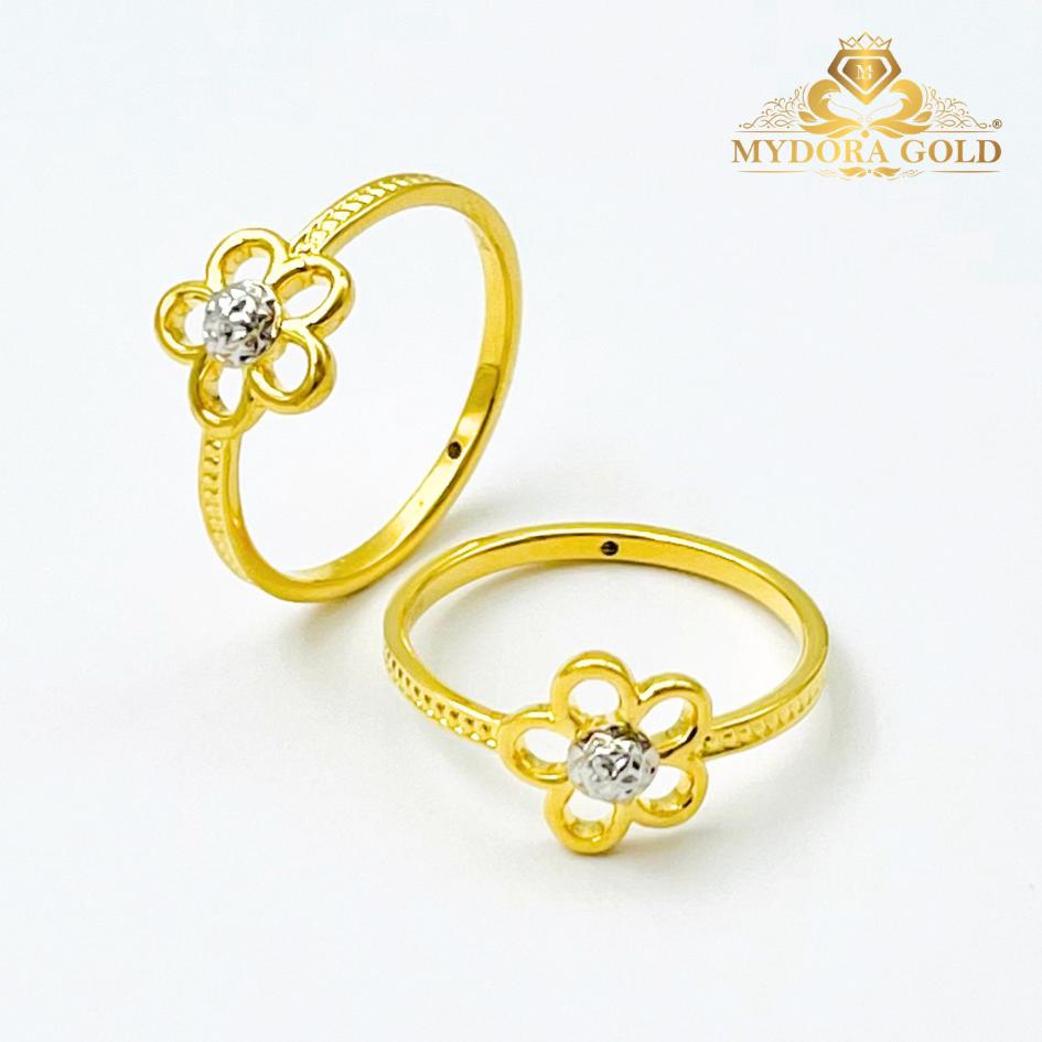 MYDORA Cincin Minimalist Bunga Daisy Manis (5G) l EMAS 916/22K