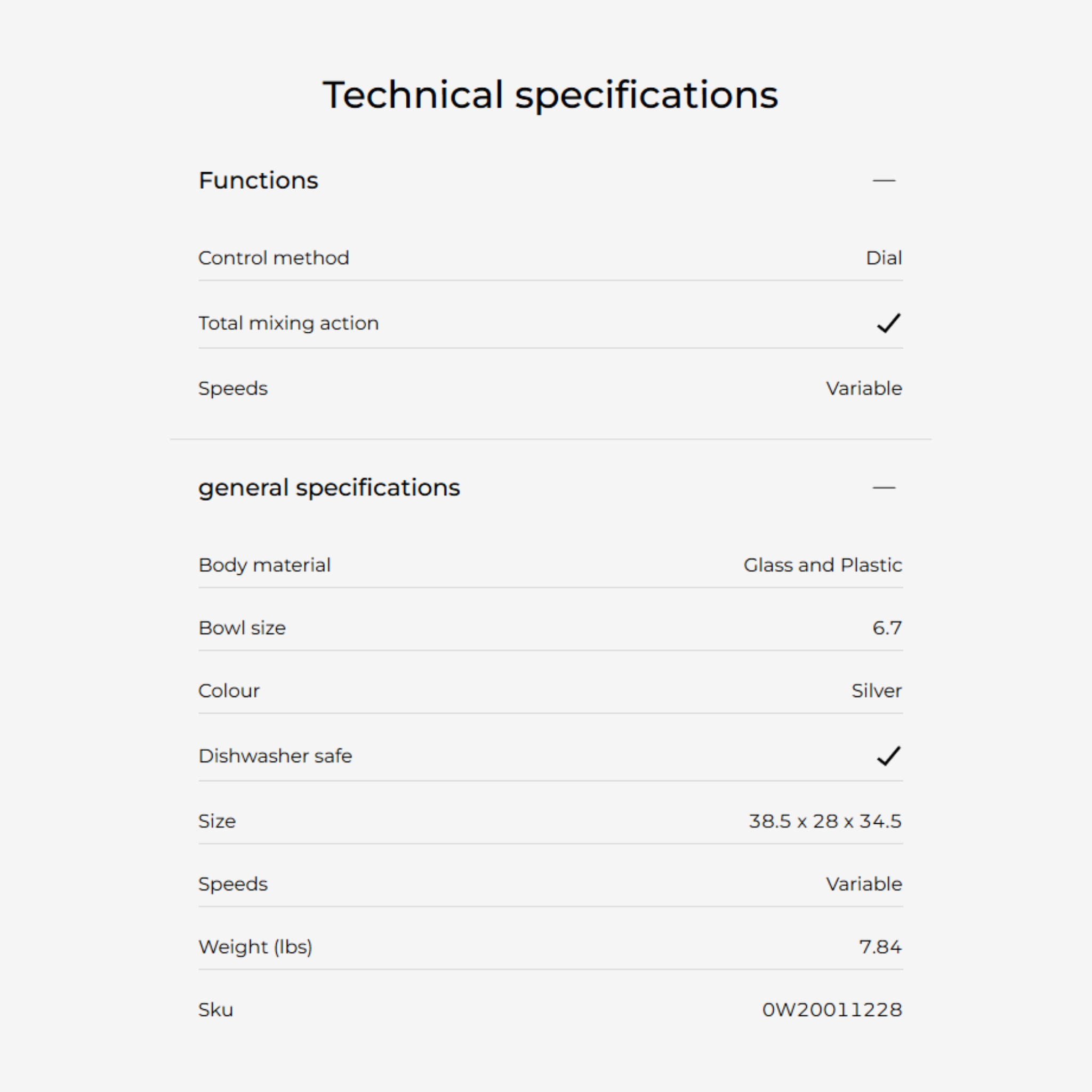 Kenwood 6.7L 1200W Chef XL Stand Mixer (KVL4100S)