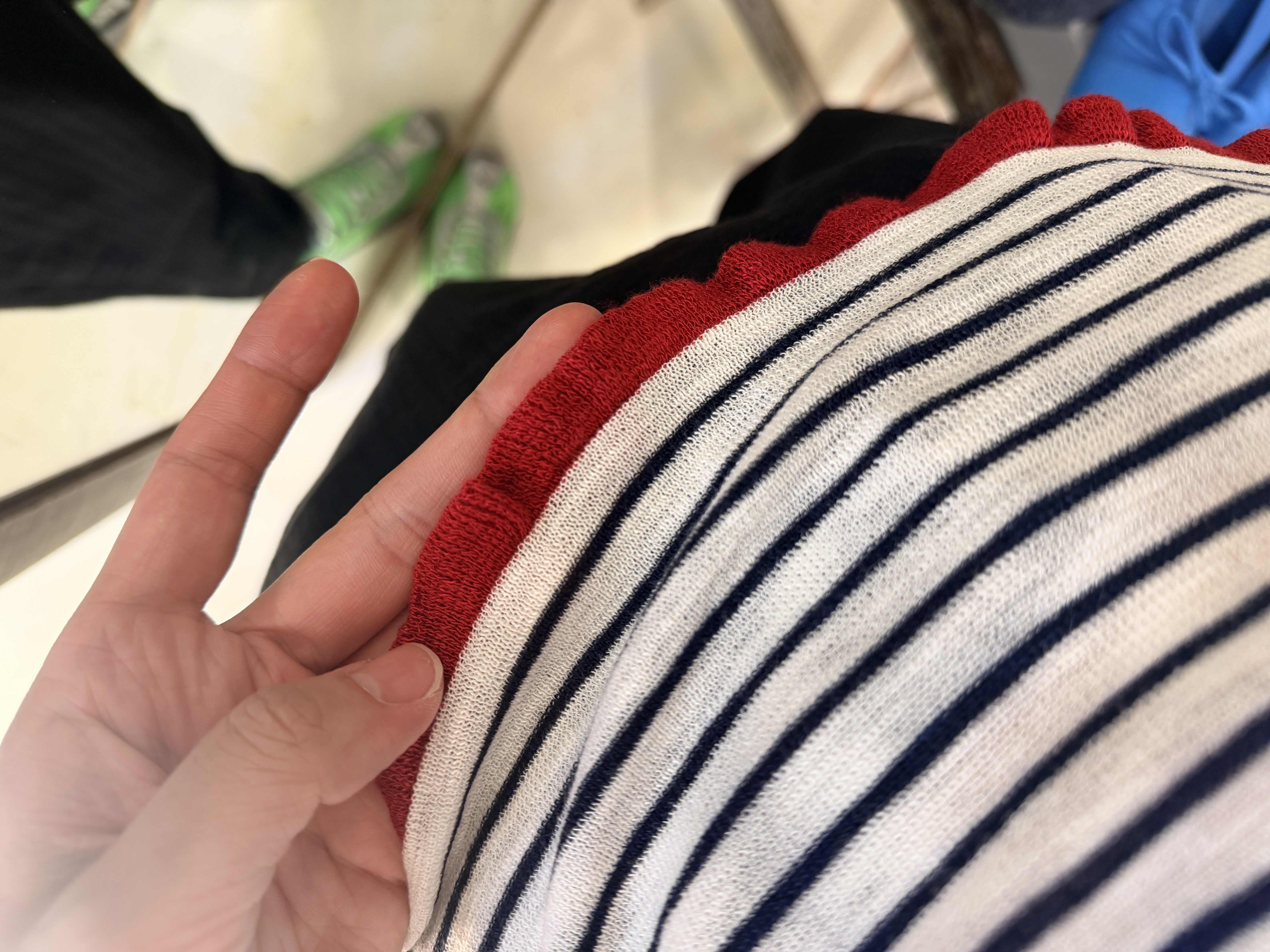 Black and red vest