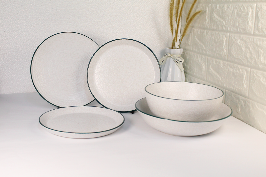 Green Banding Dining Set (2 Pax / 4 Pax)