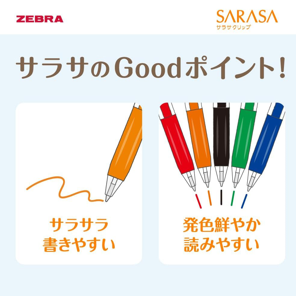現貨｜【5色套裝】限定 San-X 角落生物 Sumikko Gurashi 日本製 Zebra SARASA CLIP 0.5mm 啫喱筆 套裝 (JJ29-SG-5CA)
