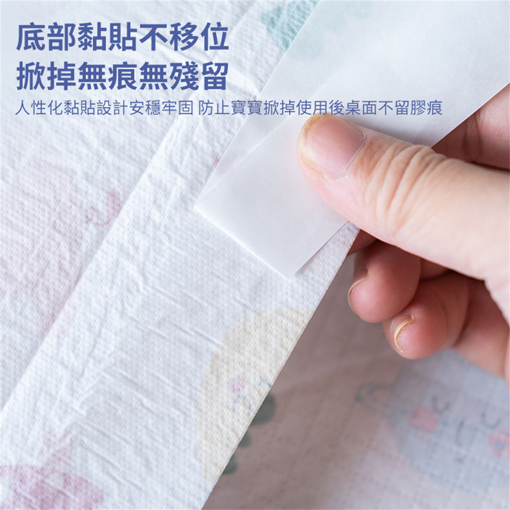 兒童一次性餐墊 防水防油 學生桌墊 外出便攜 嬰兒食飯檯布 餐布 [平行進口] HK2712