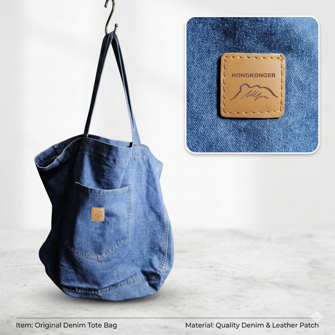 HONKONGER 復古洗水牛仔日常袋 (Everyday Vintage Denim Tote)