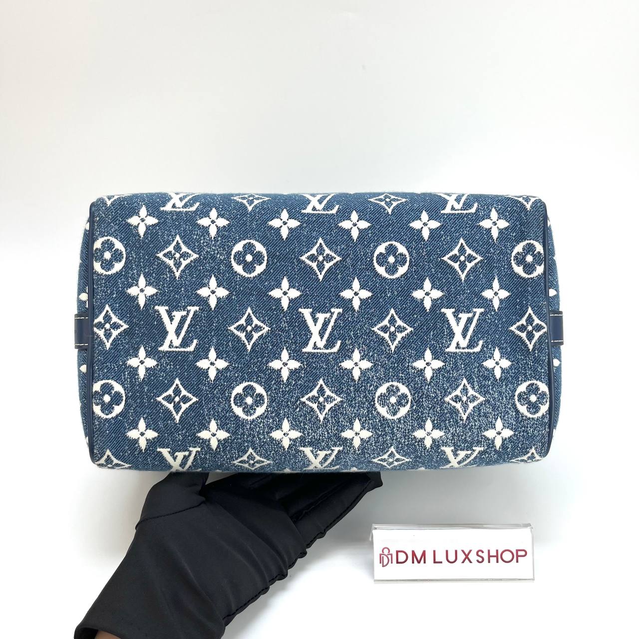 LV Monogram Denim Speedy 25 GHW