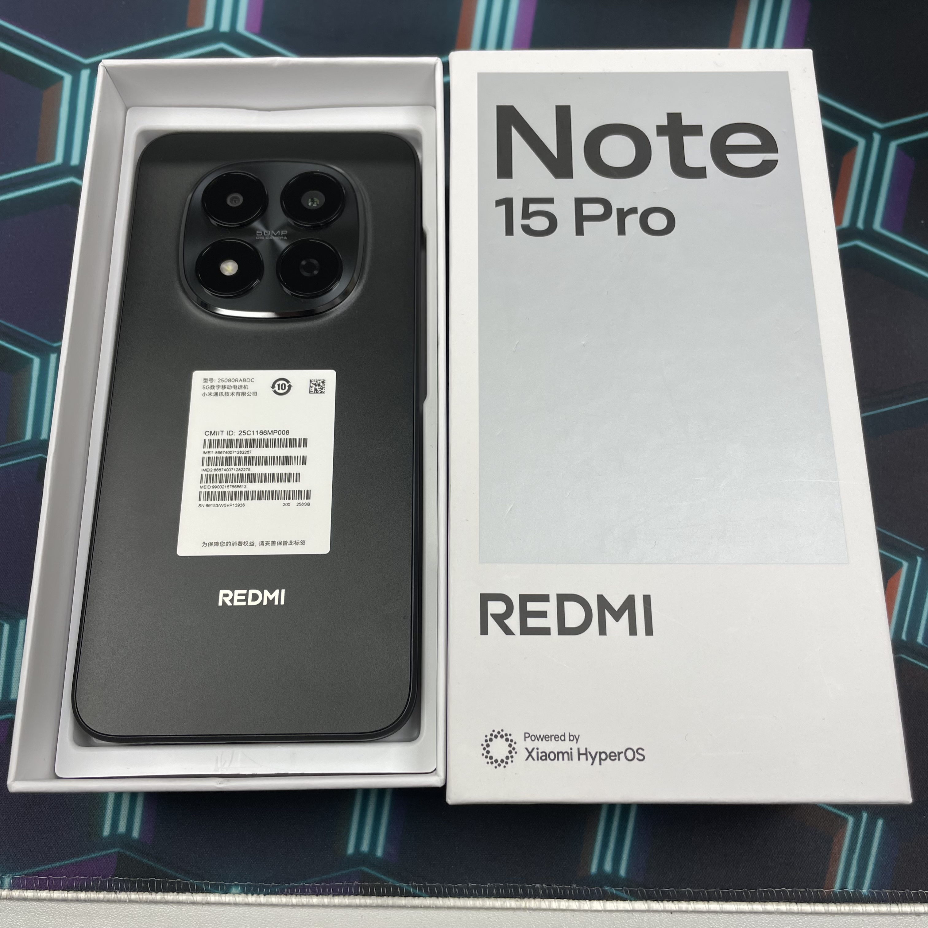 *6087 Redmi Note 15 Pro 完美機 8+256GB 黑色 black