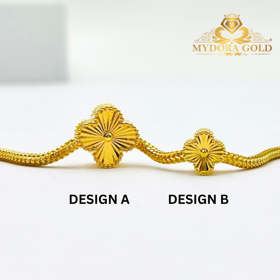 MYDORA Bead Clover Full Gold (5G) l EMAS 916/22K