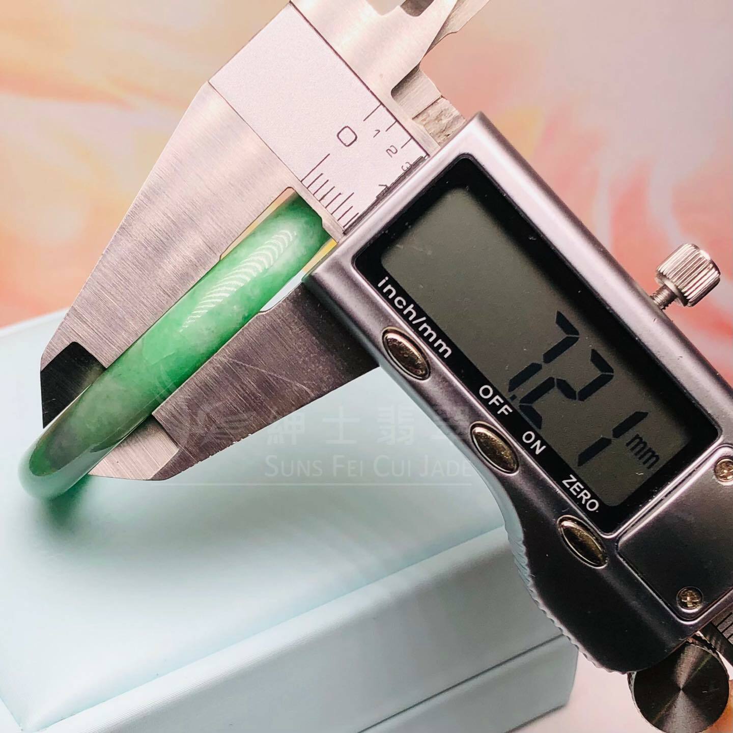 滿綠甜色圓鐲 50.6mm