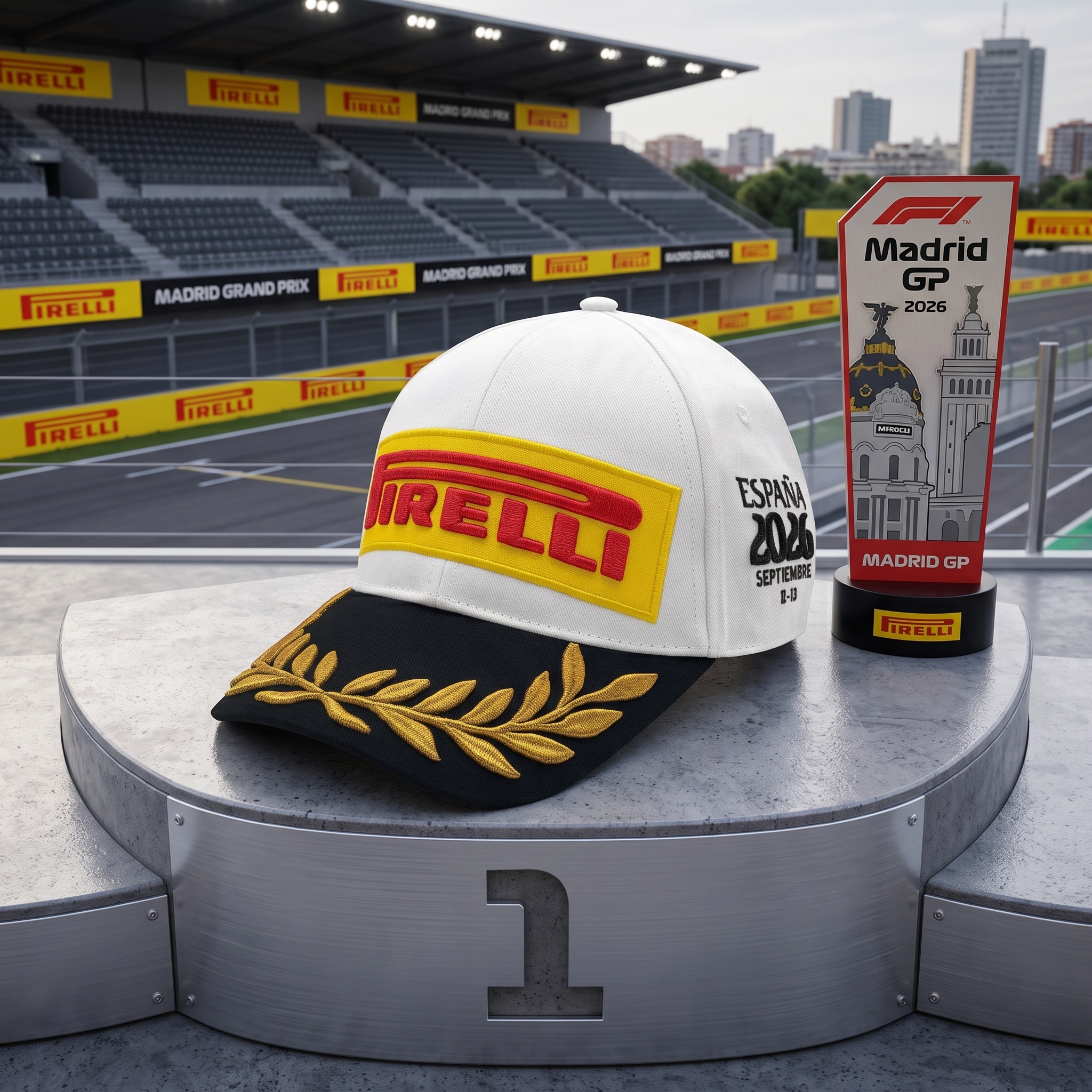 F1 Pirelli倍耐力 2026 西班牙馬德里站特別版 P1冠軍帽 PIRPC0119