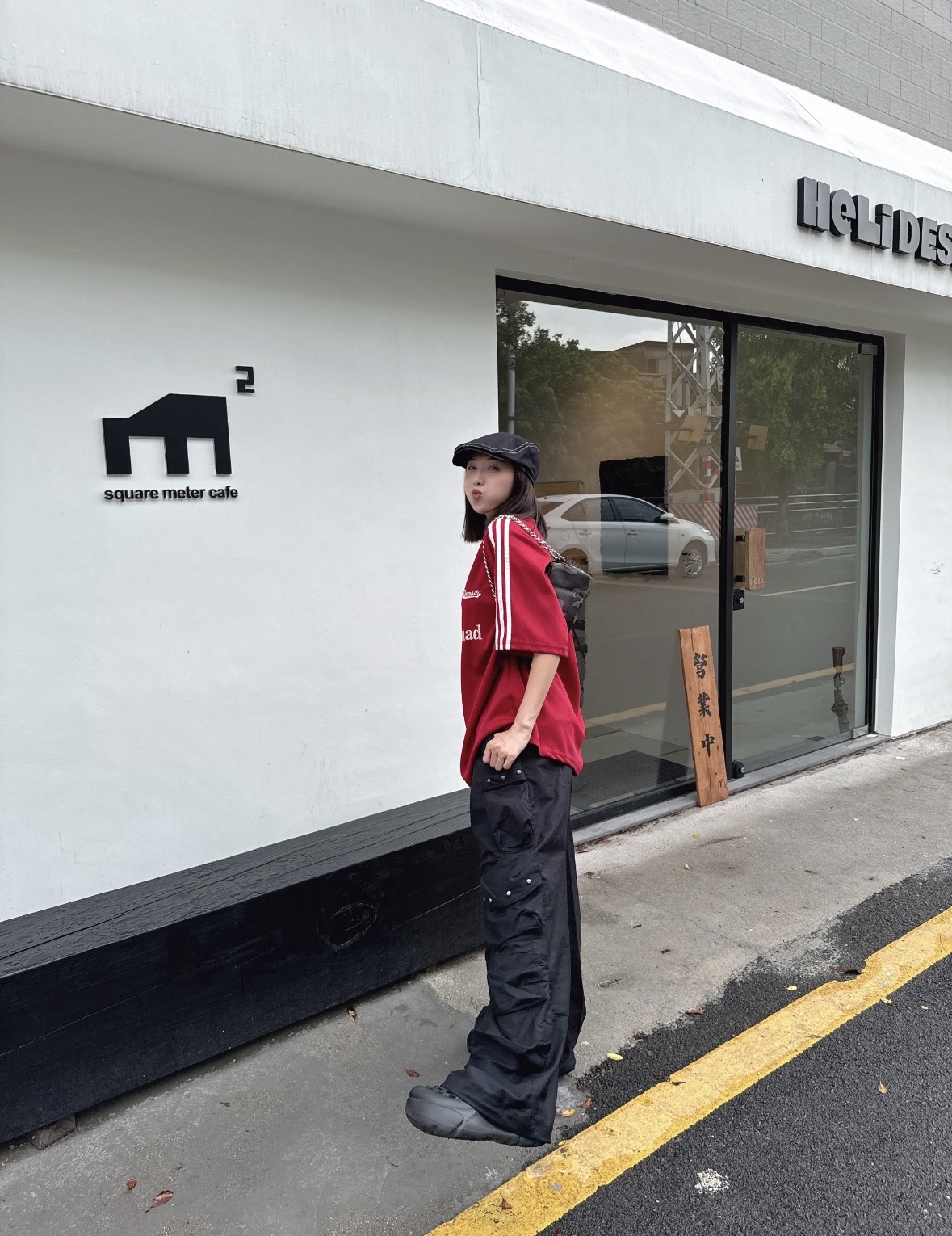 TP536美式撞色oversize