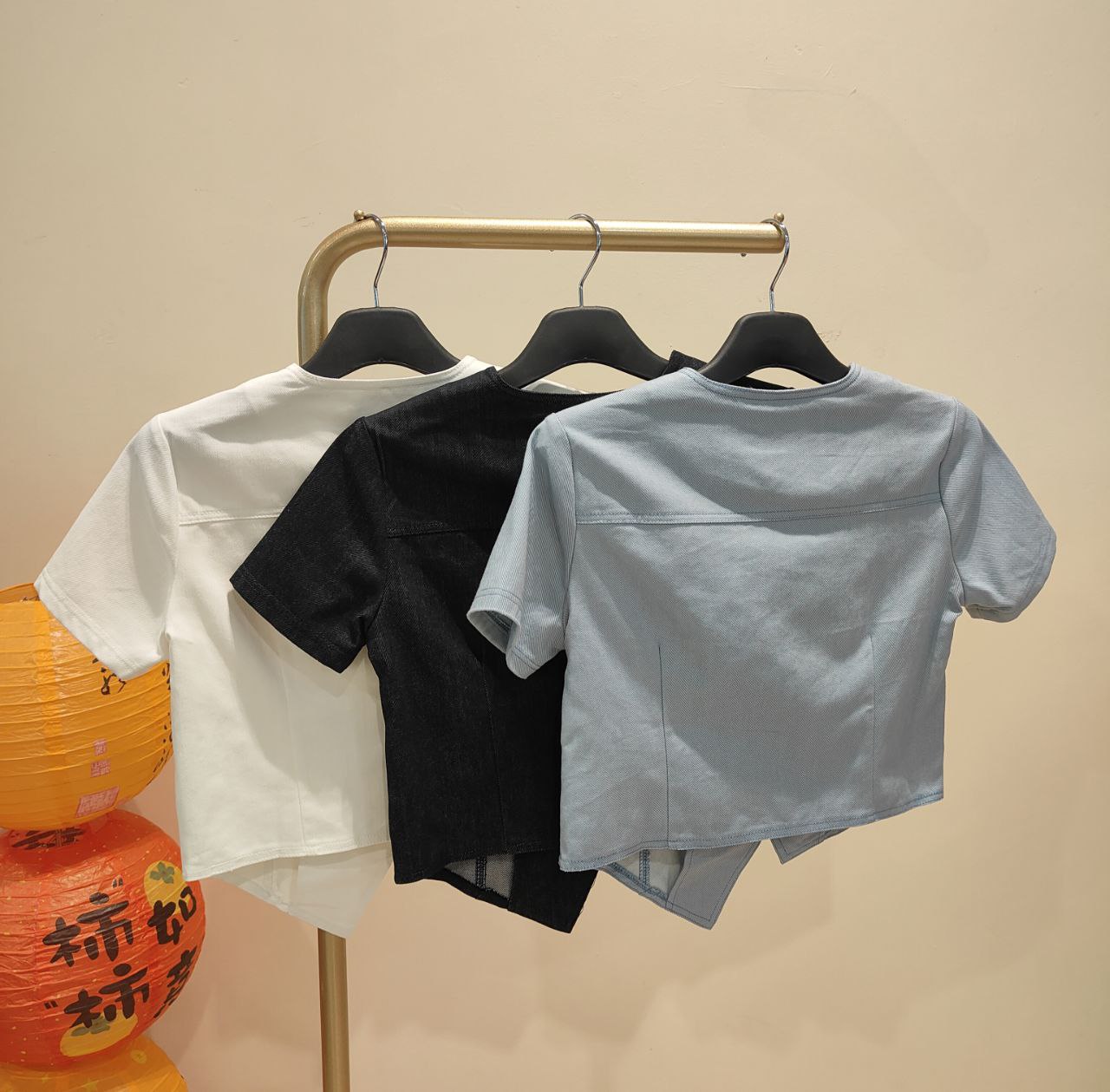 V领牛仔上衣 1564