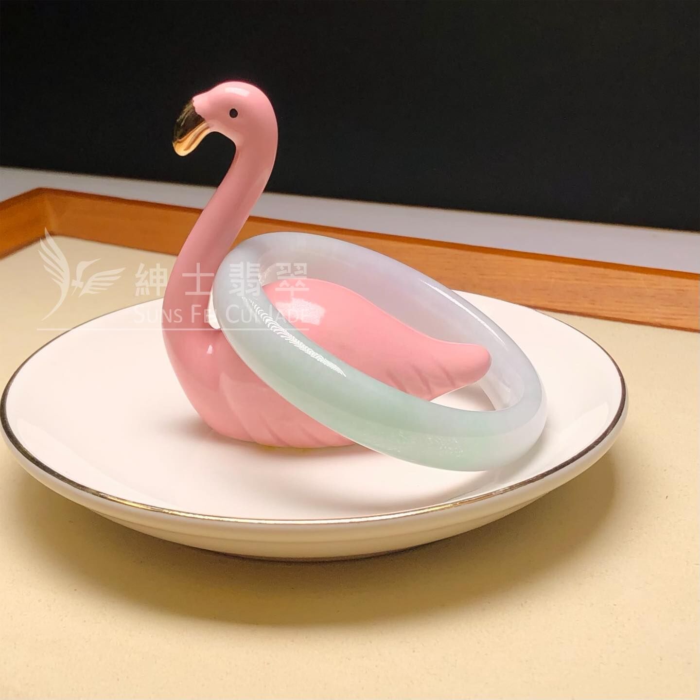 木那淡綠貴妃鐲54.2mm