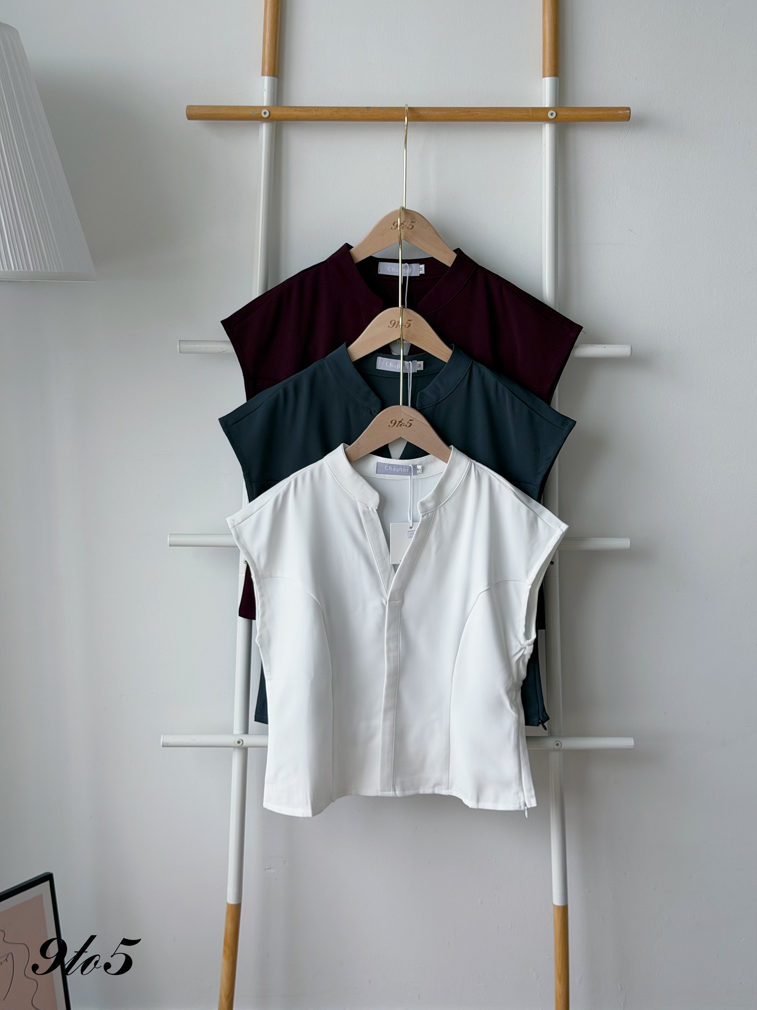 T4531 Cape Sleeve V Neck Shirt - 3 Colors 