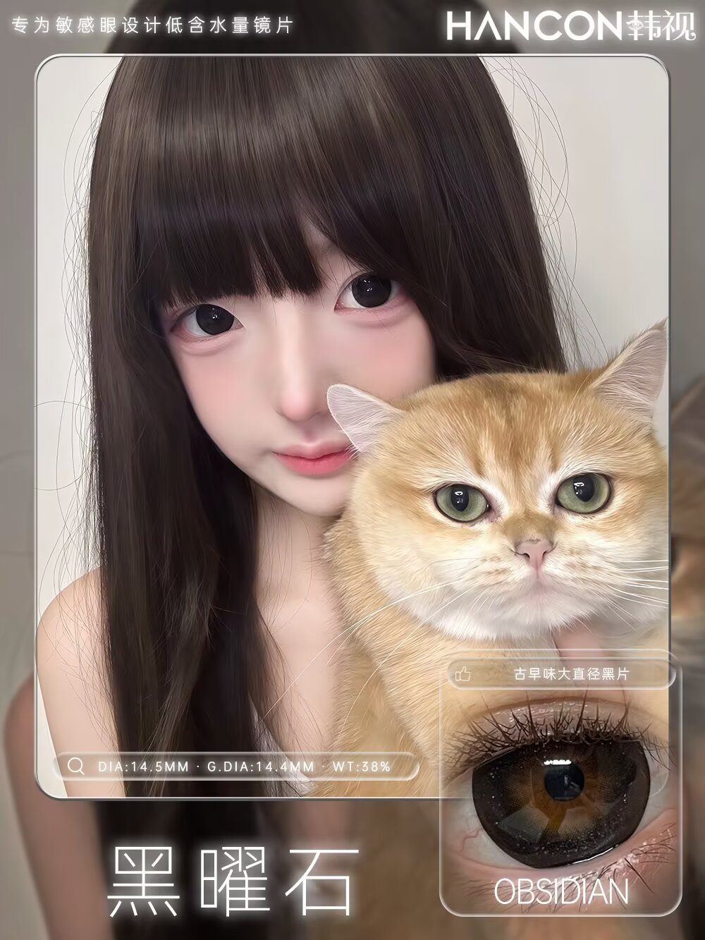 Hancon 日拋 黑曜石