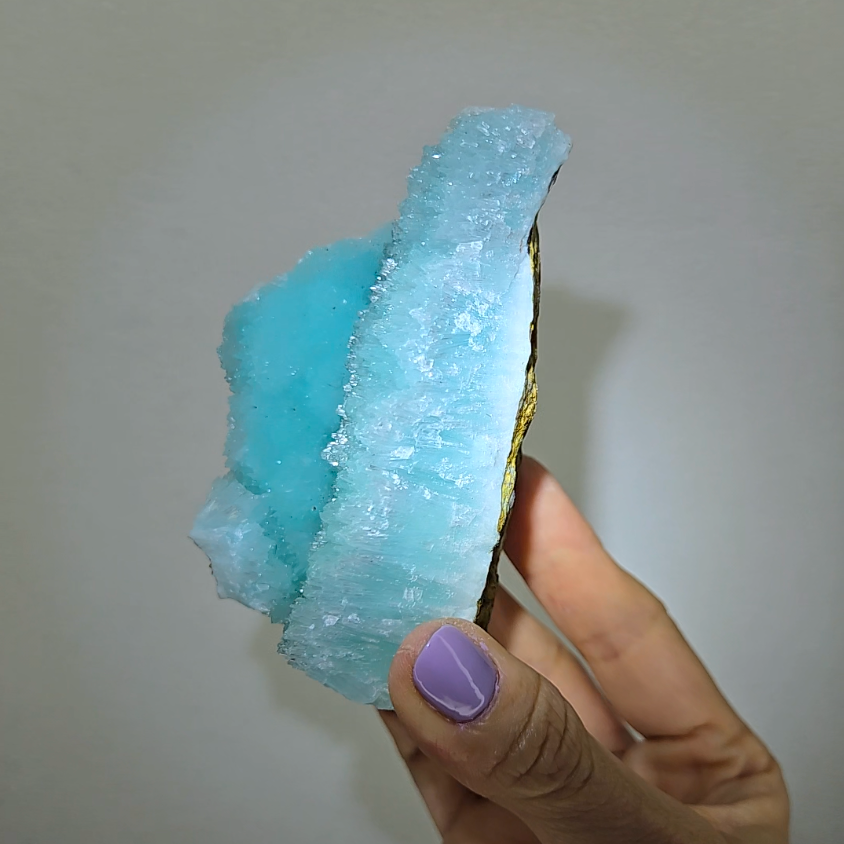 Blue aragonite needle cluster - AR50