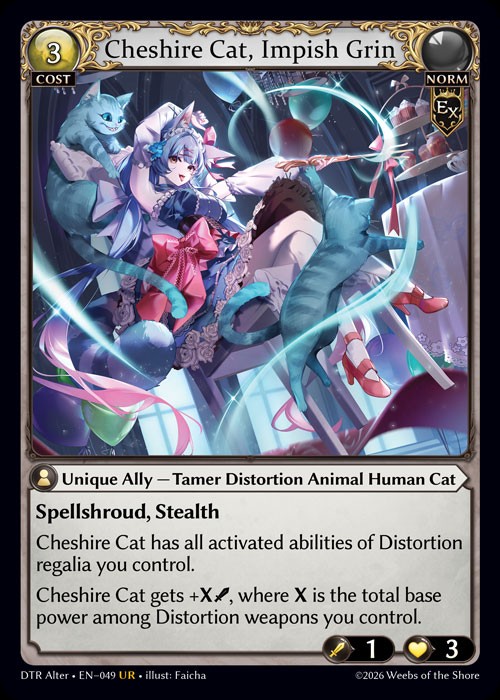 Cheshire Cat, Impish Grin / DTR-Alter-049 (UR)