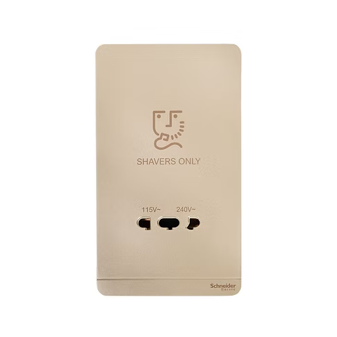 施耐德 AvatarOn 沉醉金 鬚刨插座 115V/240V