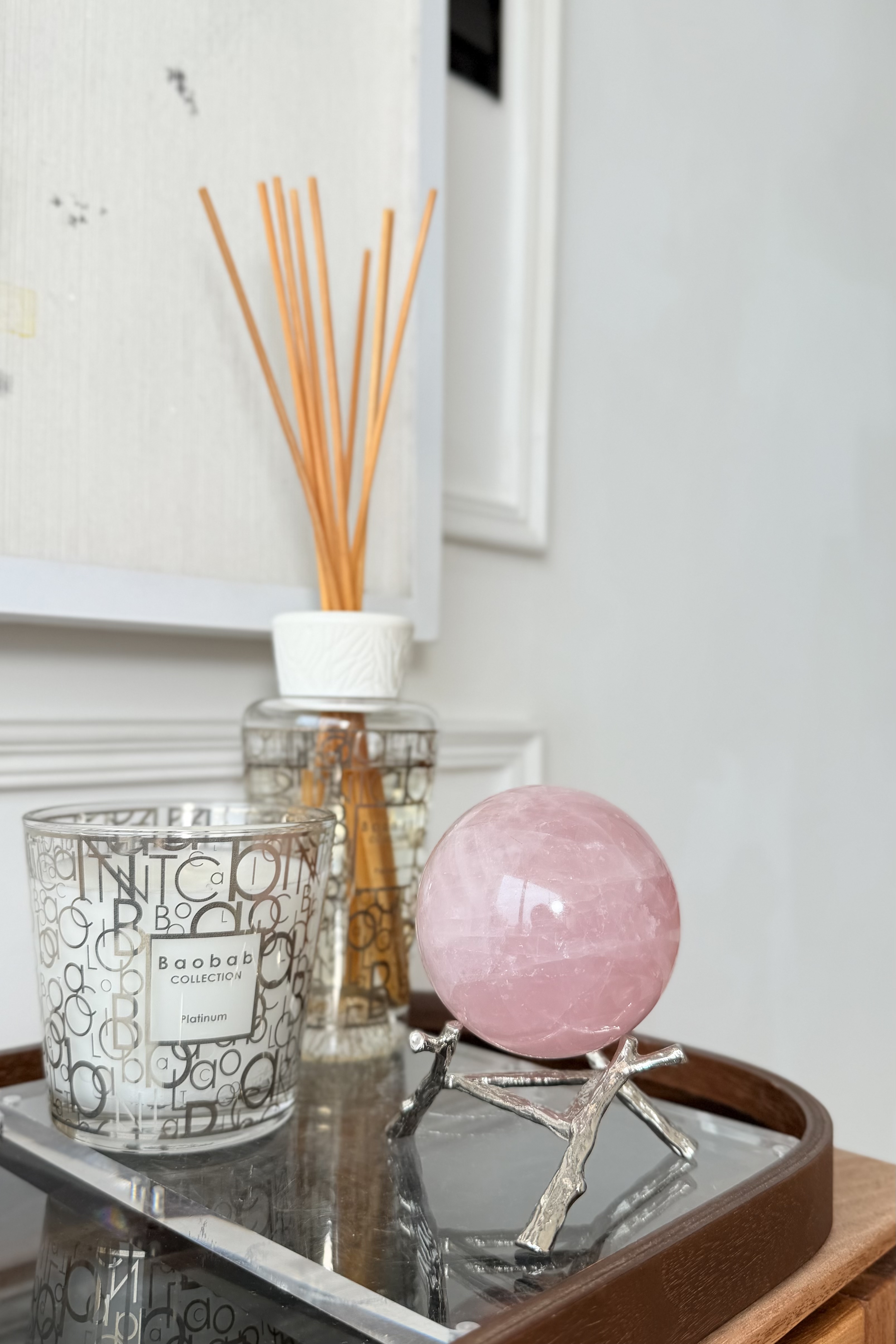 ༒7.1cm 粉水晶球༒ RQ.aA3C11Gmt8-RA28-39s