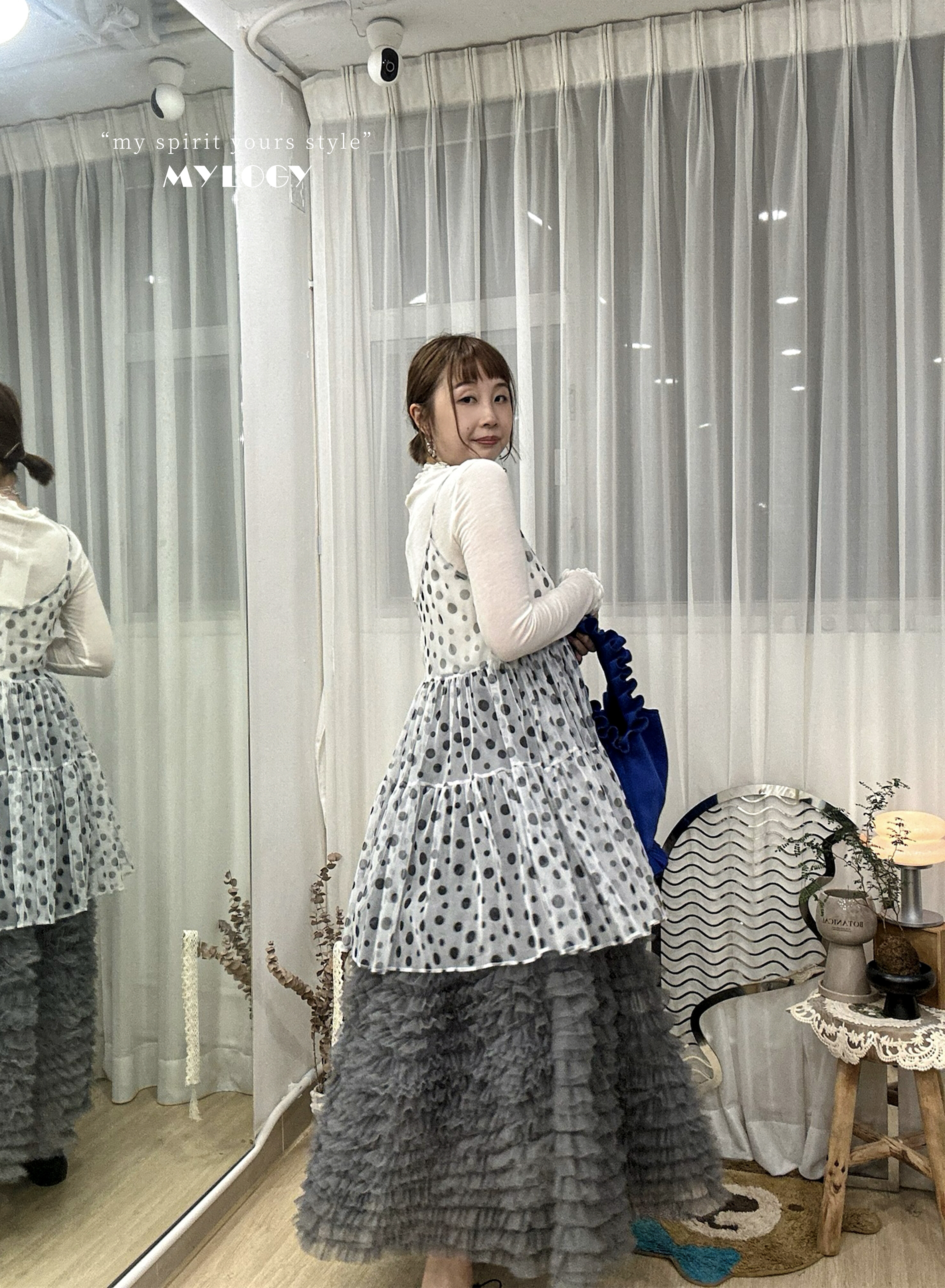 造型升級！輕巧不沉重～燈籠紗裙 MU0001