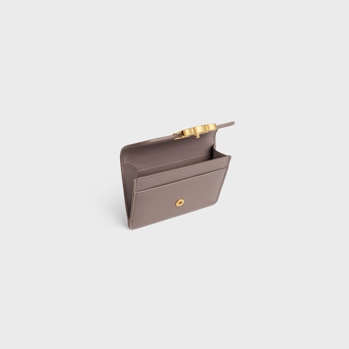 精選貨品優惠💖Celine Triomphe Cardholder Color :PEBBLE
