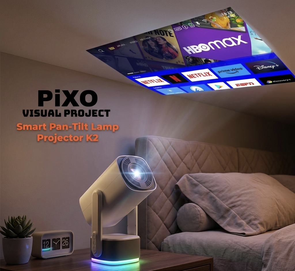 PiXO Visual Project Smart Pan-Tilt Lamp 智慧型氣氛燈投影機 K2