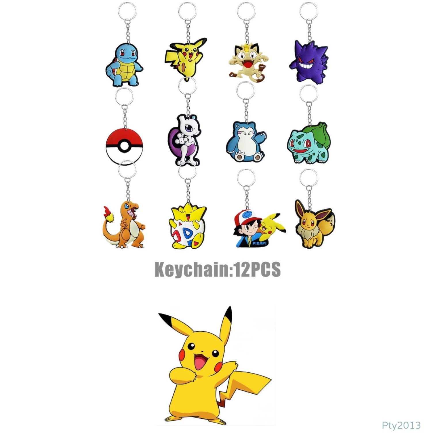 Pokémon Pikachu 比卡超主題生日回禮 Party Favor 禮物套裝 12份 PTY2013