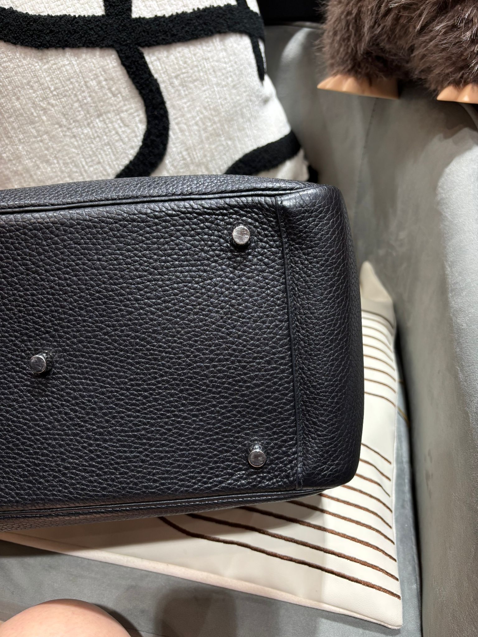 Hermes Lindy 34 Stamp T 黑銀 100%Authentic, 90%New ✅Box
