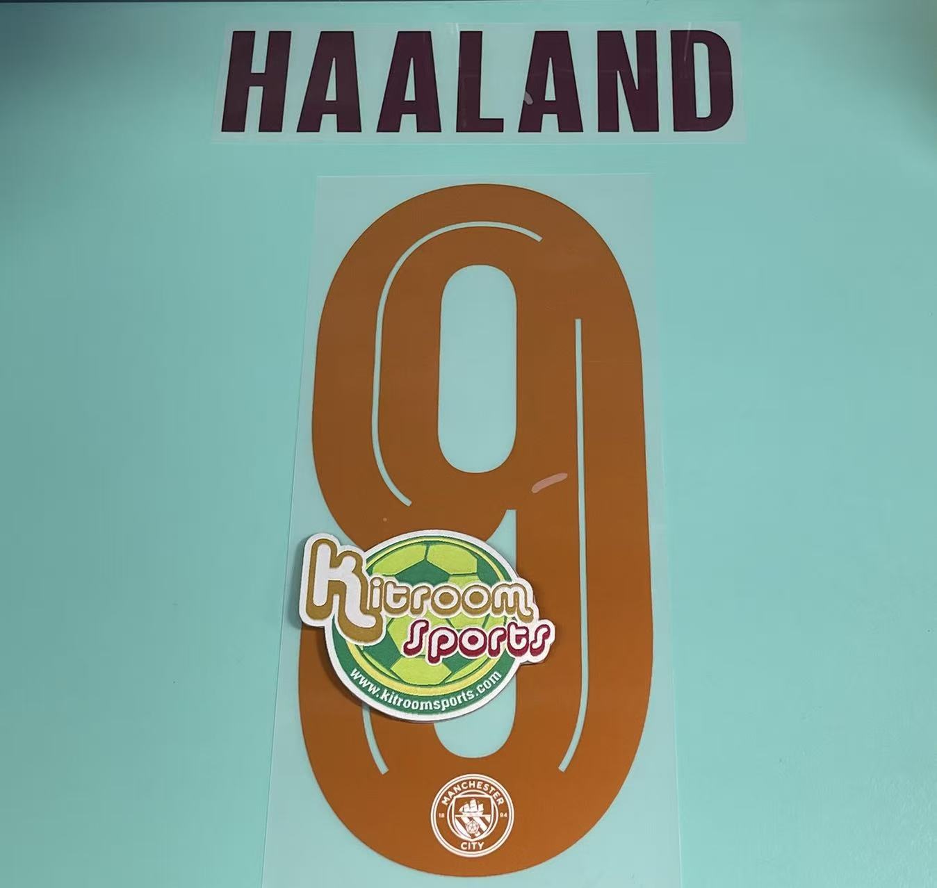 2023-24 Manchester City Away UCL Nameset #9 HAALAND
