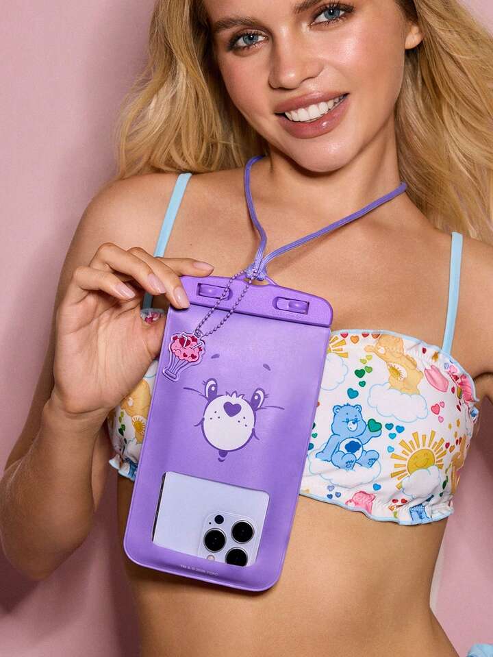 卡通熊防水手機袋 – 海灘必備，可愛又實用