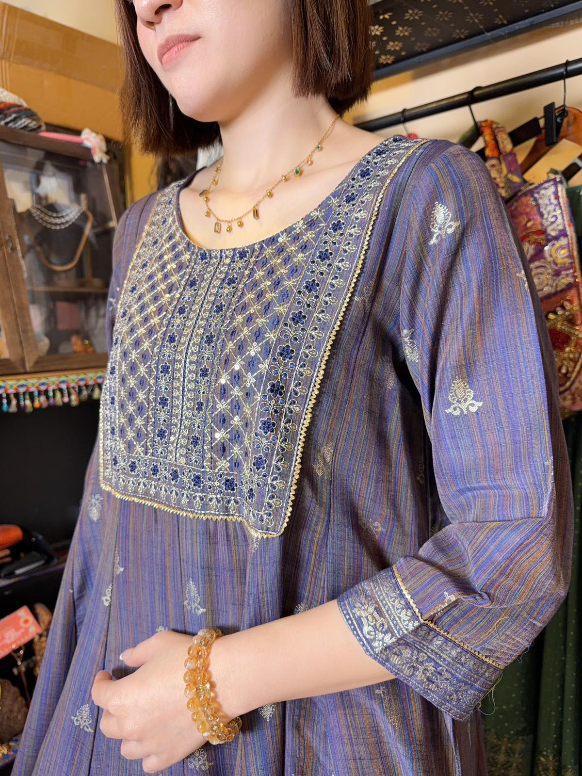 #1511 Rainbow Purple Purple Floral Emb. OP 49"