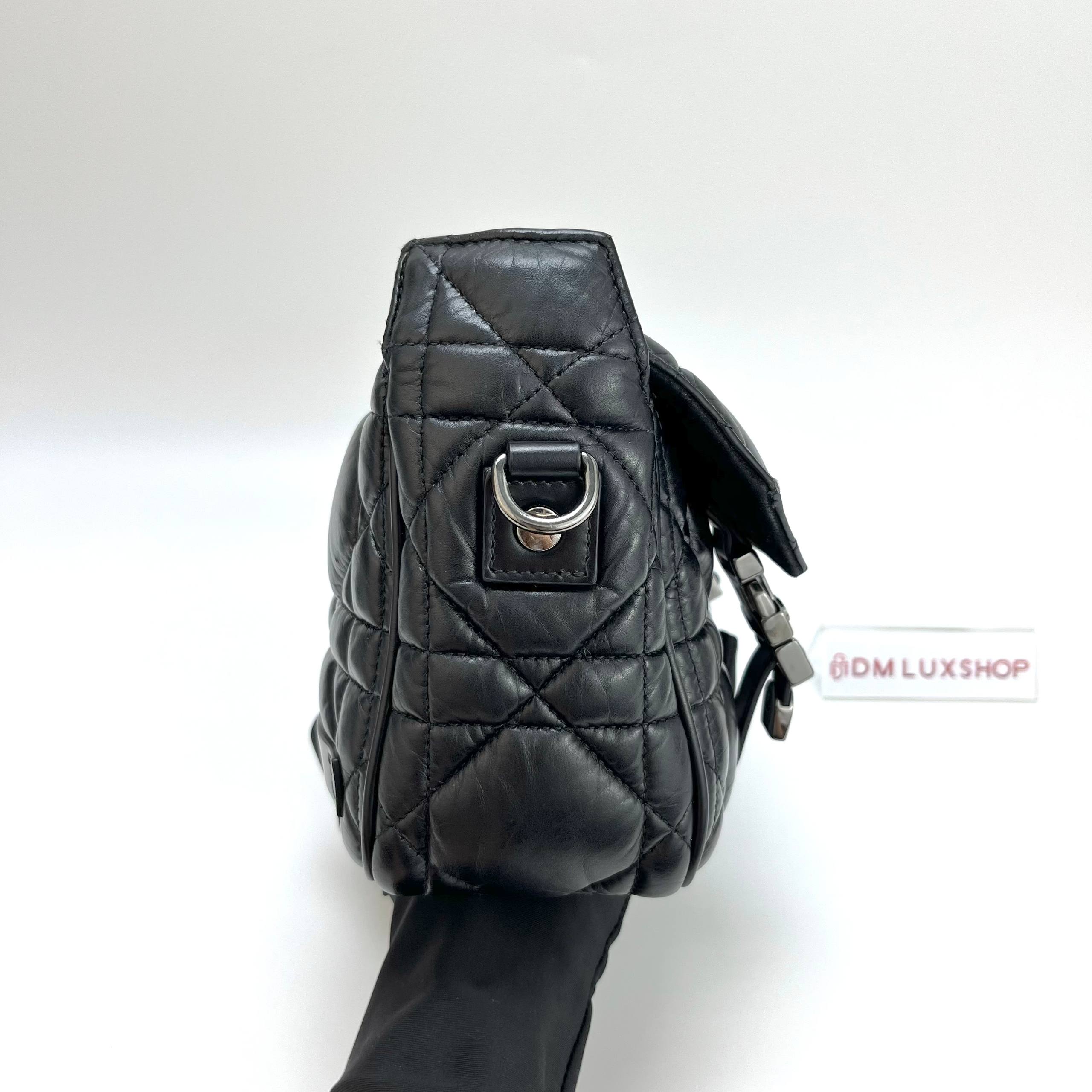 Dior Black Calfskin Diorcamp Messenger Bag