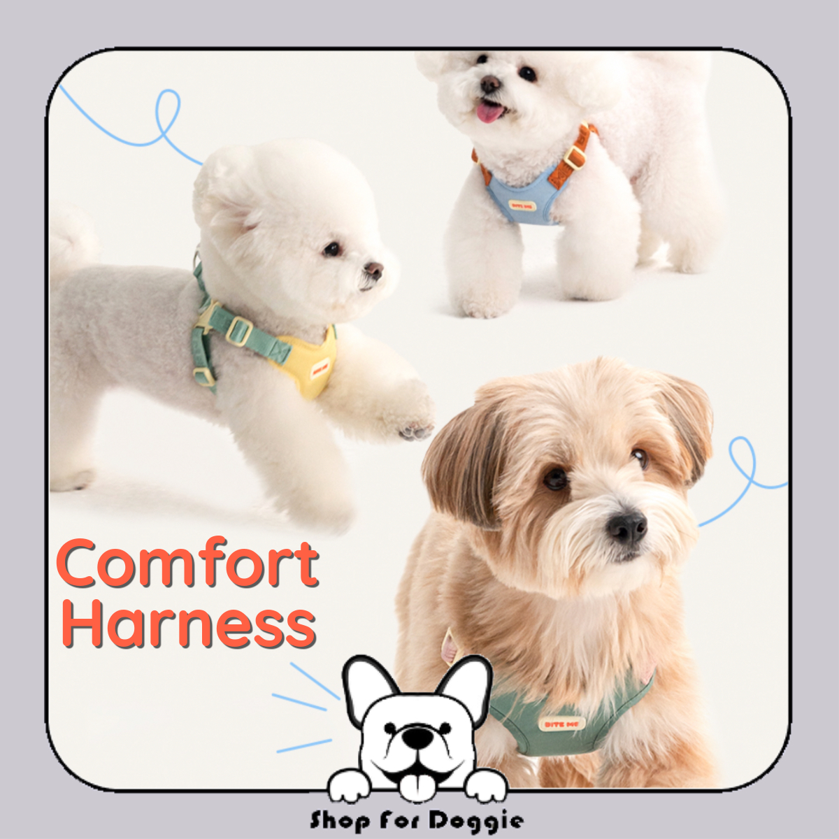 [訂貨3-4星期] 韓國 Bite Me Comfort Harness v2 胸背帶