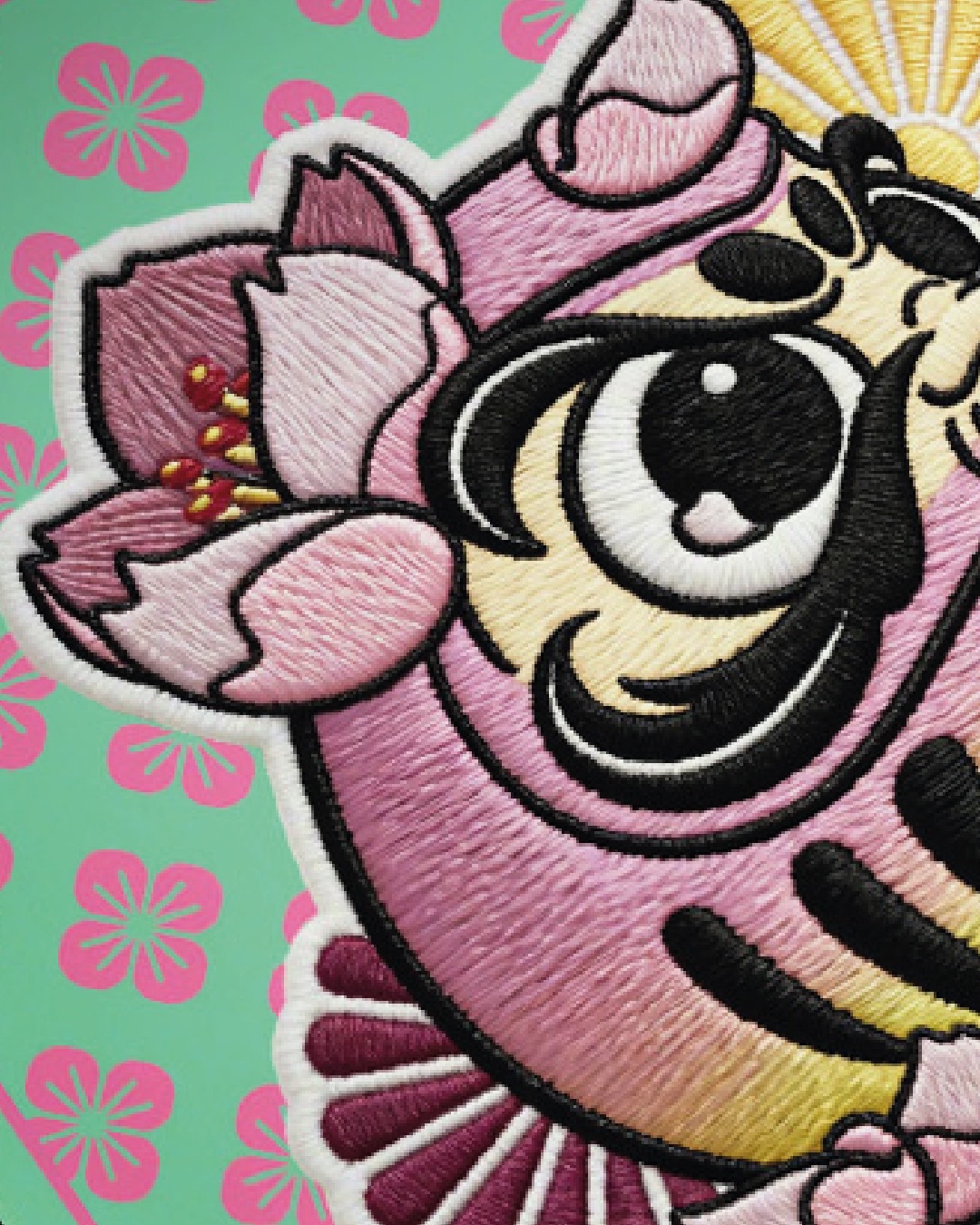 刺繡印花達摩開運利是封