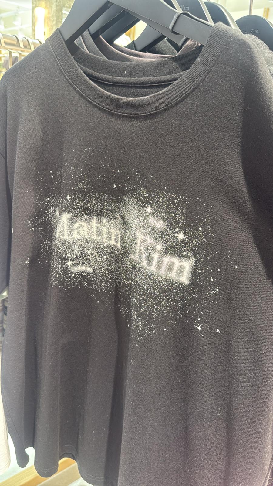 Matin Kim 星空unisex tee 半價sale black