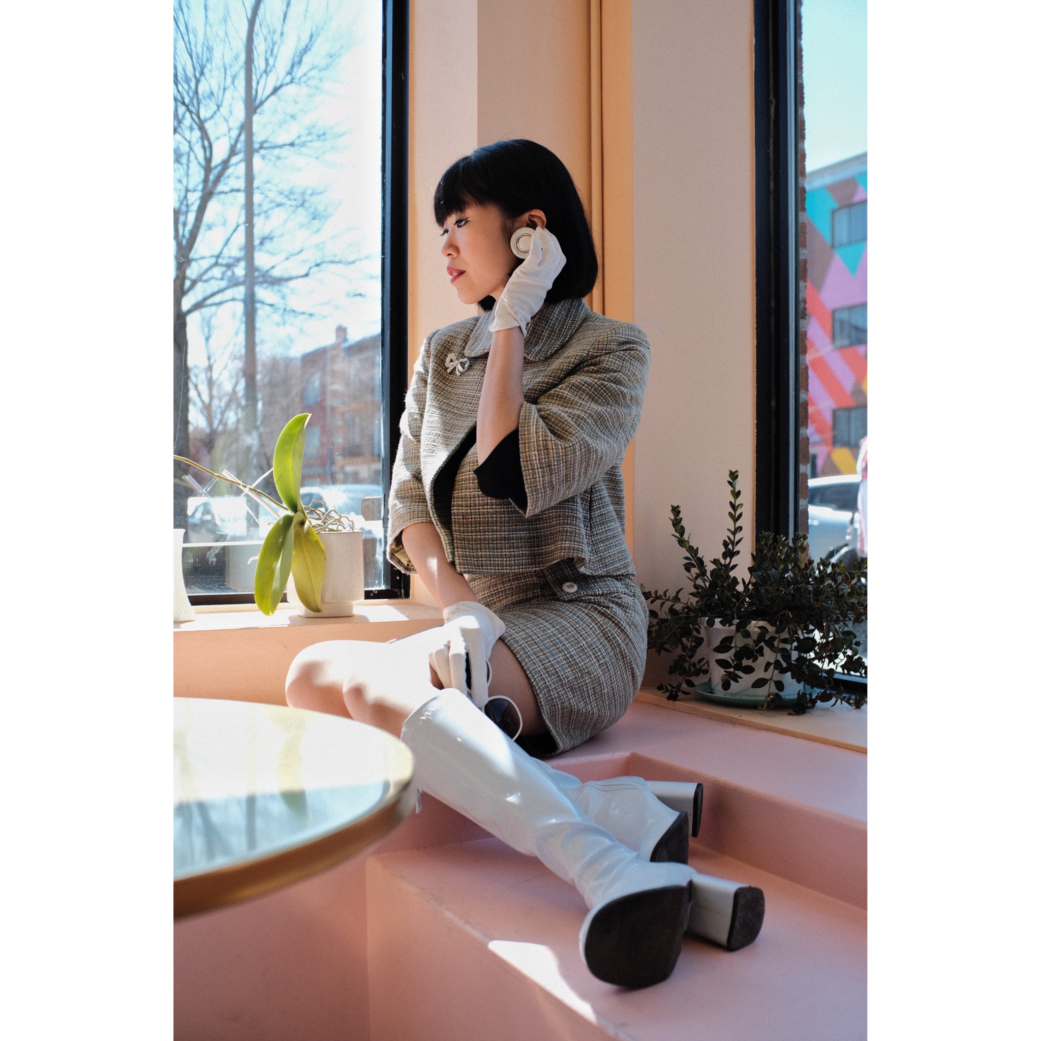 (Last XL) The Teenybopper Twin Set - Cape Jacket (FM143)