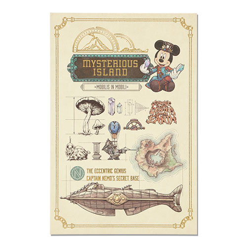 【預訂】DisneySea 25th The Jubilee Journey - postcard (Mysterious Island)