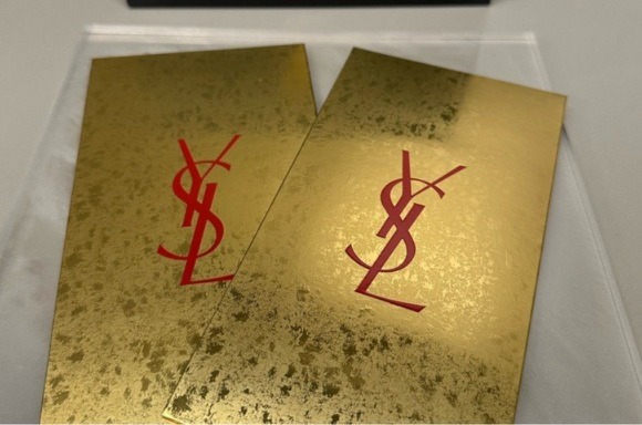 專櫃正貨贈品 💯 YSL 金色利是封 *1套10個