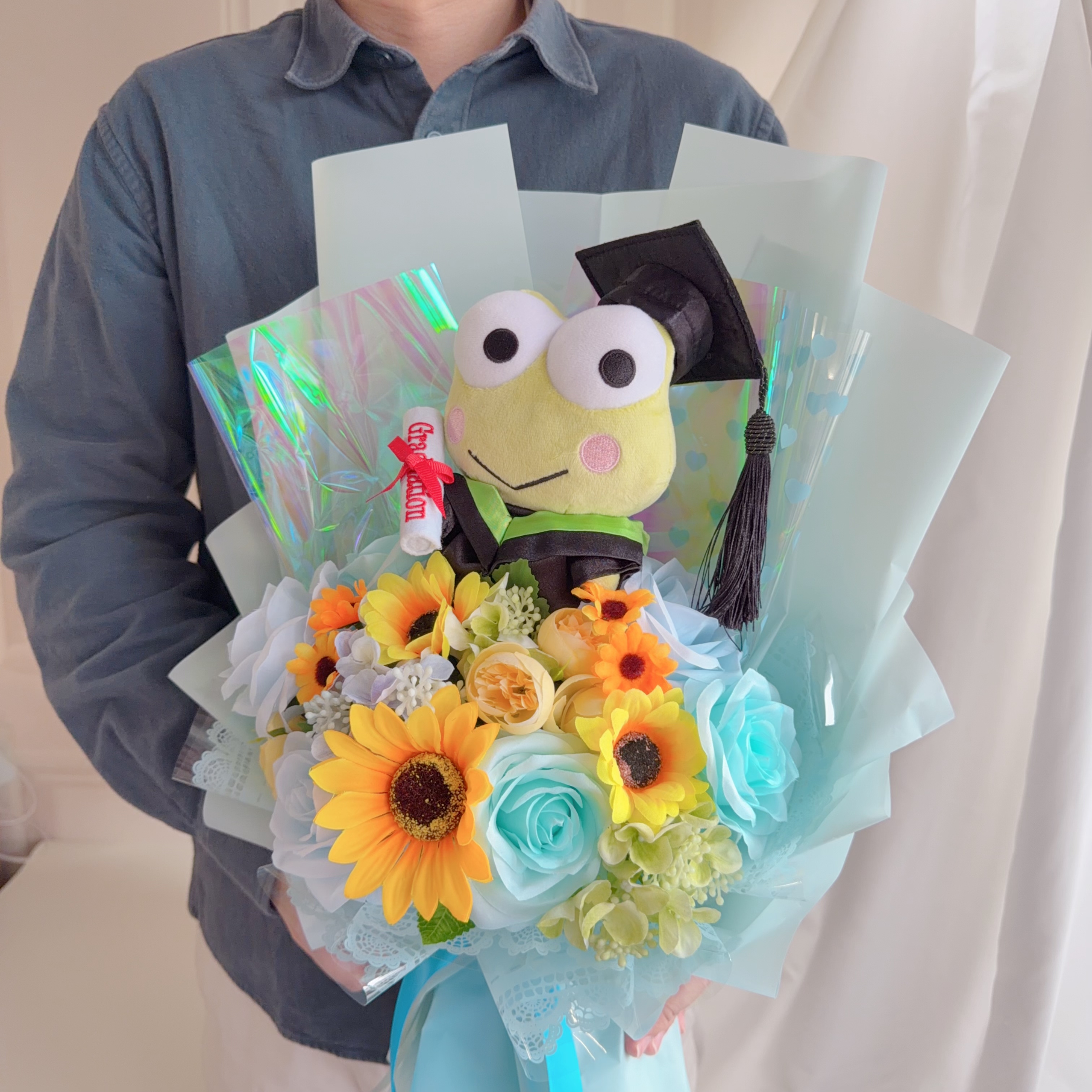 （現貨） Keropi畢業公仔花束