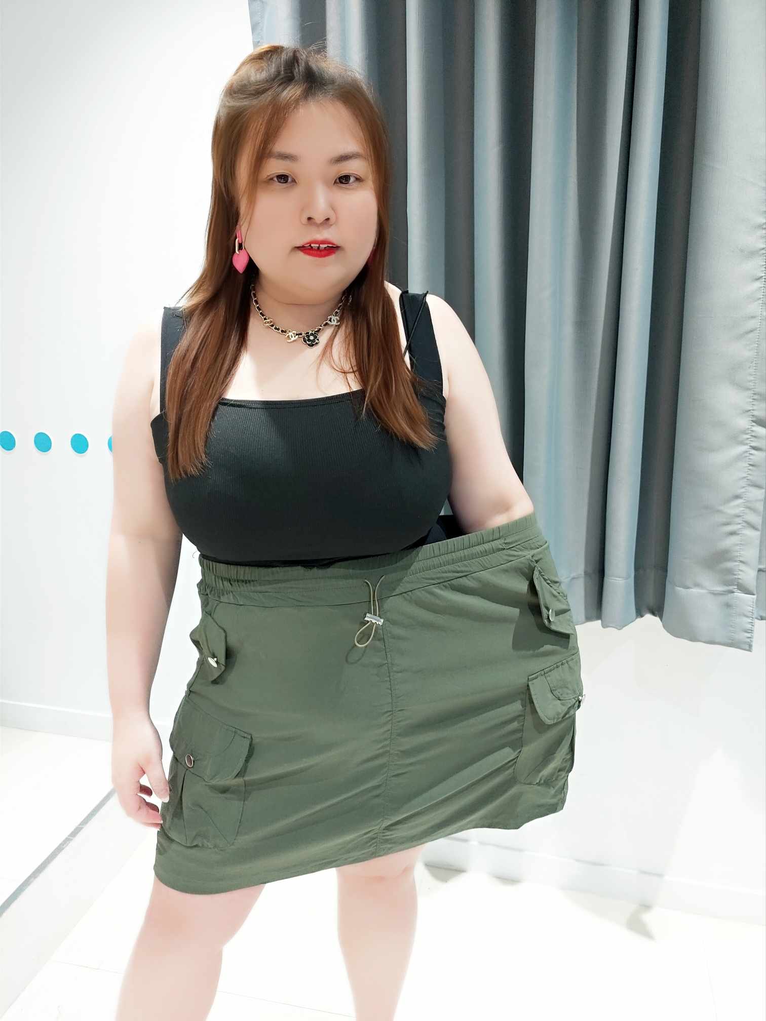 DSE02 绑带设计工装裤裙