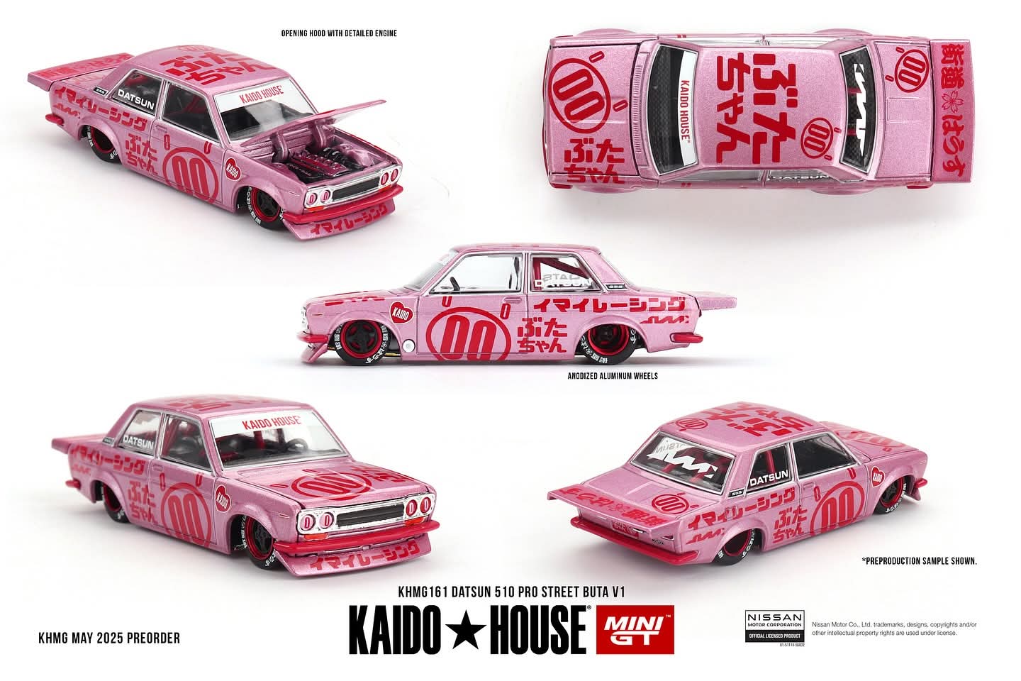 Kaido House 1/64 Datsun 510 Pro Street Buta V1  - KHMG161