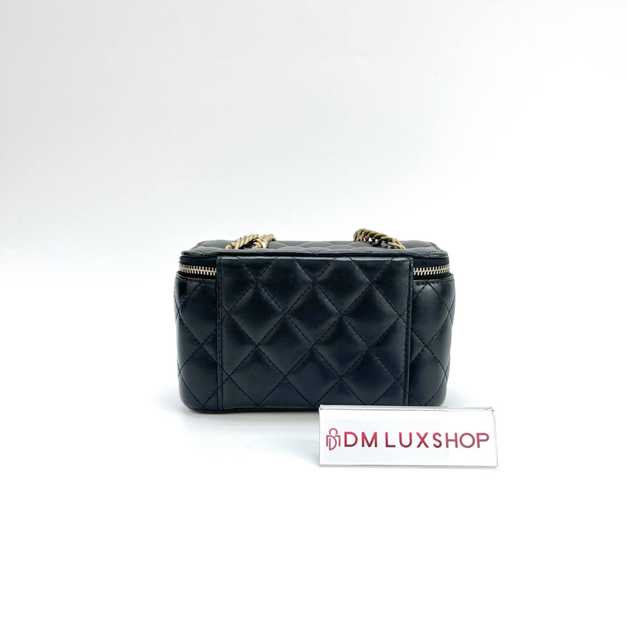 Chanel 22K Black Vanity Case GHW (Microchip)