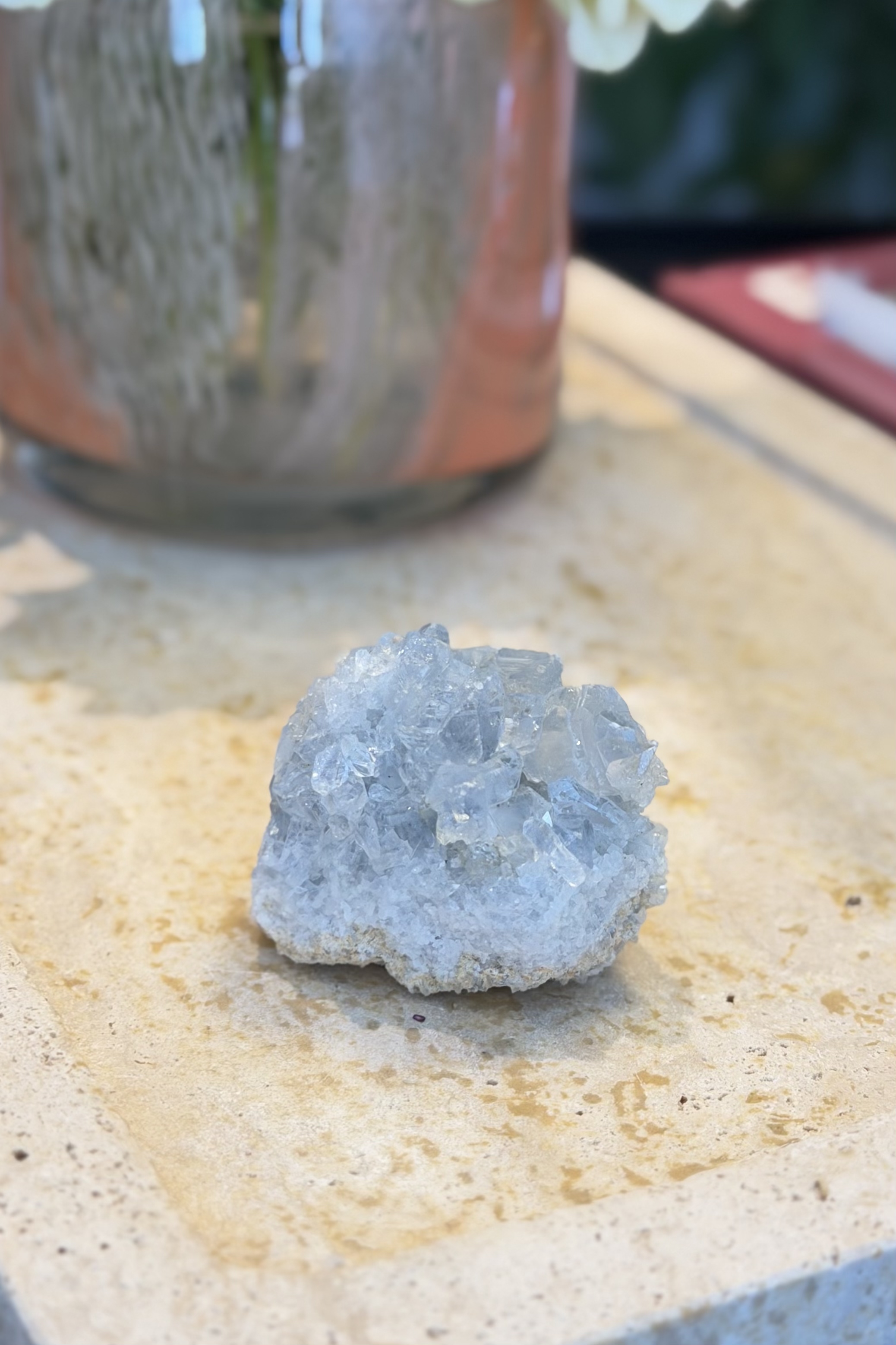 ༒4.2cm 天青石原石粒 ༒ 3511H3A-RA18*17A>