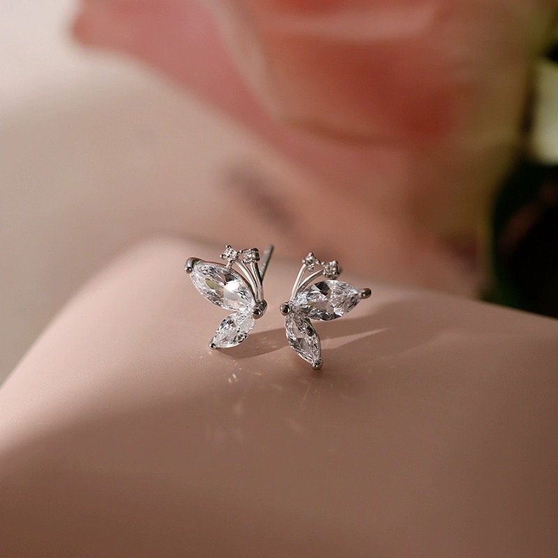 半蝴蝶耳钉