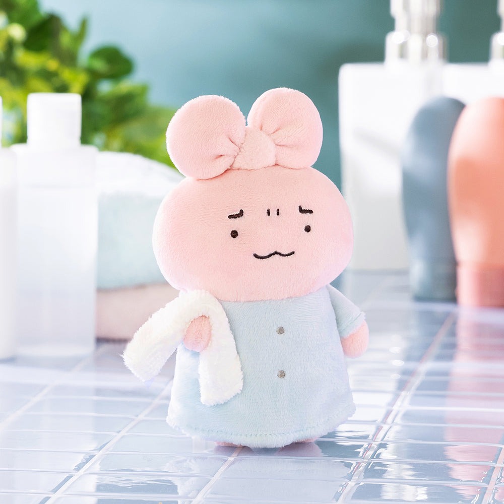 現貨｜Toraebi 小白虎與黑虎蝦 剛起床的兔兔醫生 日版 吊飾 毛公仔 掛件 (384694)