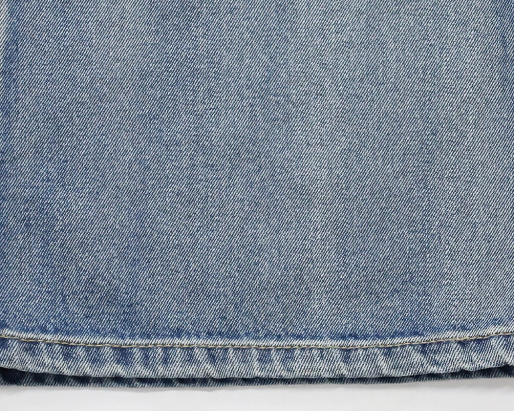 Washed Distressed Flare Jeans
