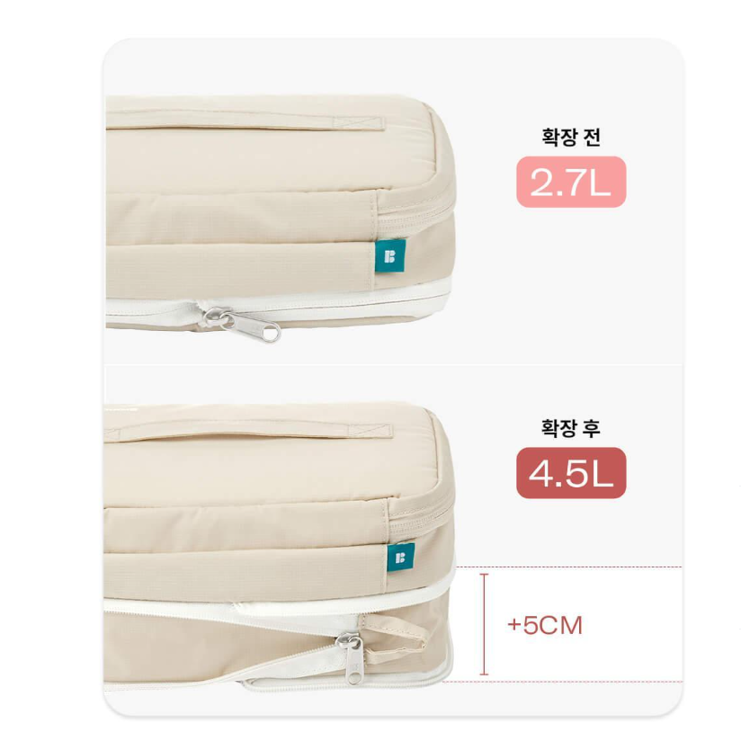 [망그러진곰 Manggom x BRANDEN] 限量版可擴張型 BEAUTY POUCH (2款)