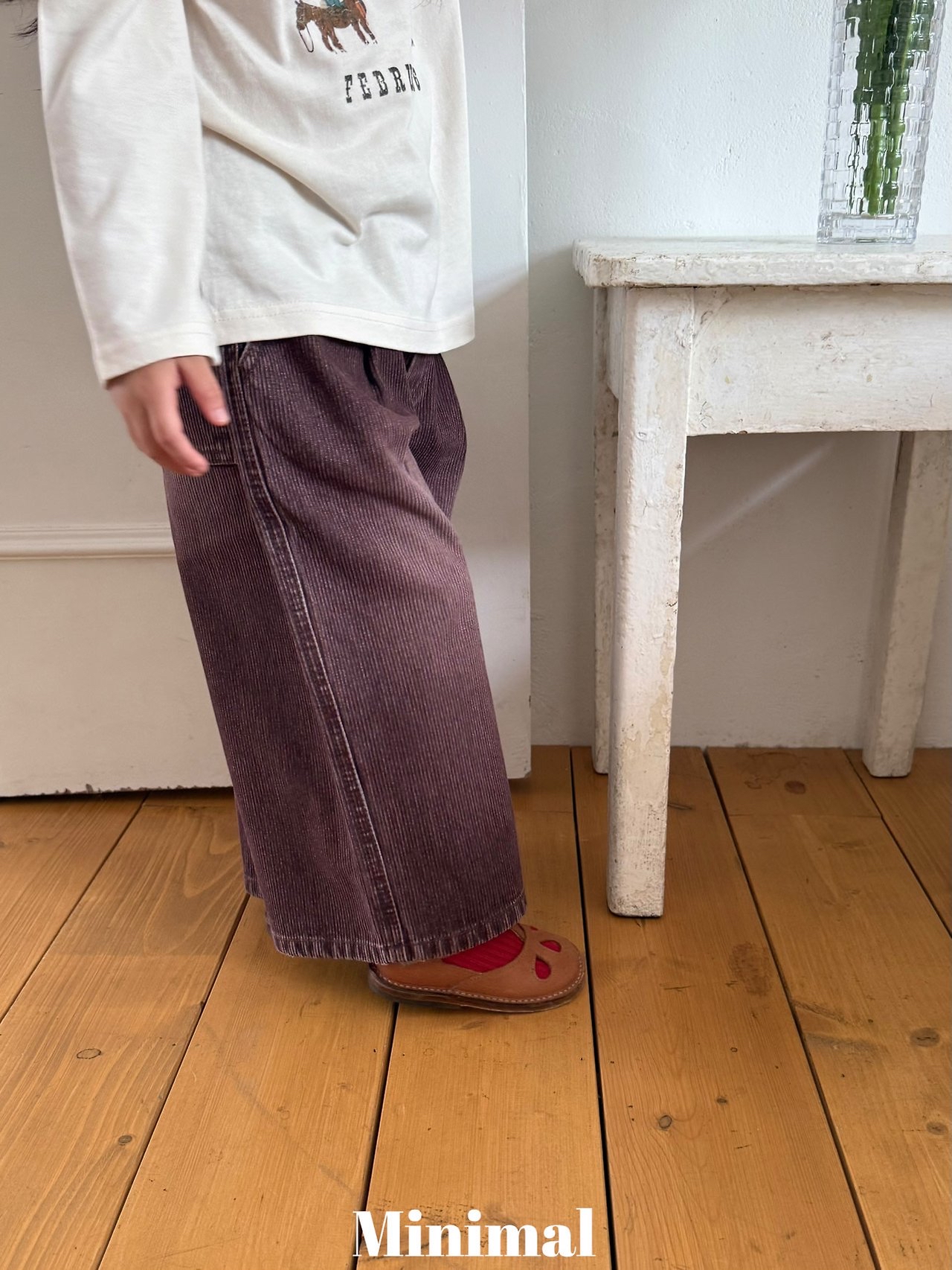 Mnm | Ribbed sand denim
