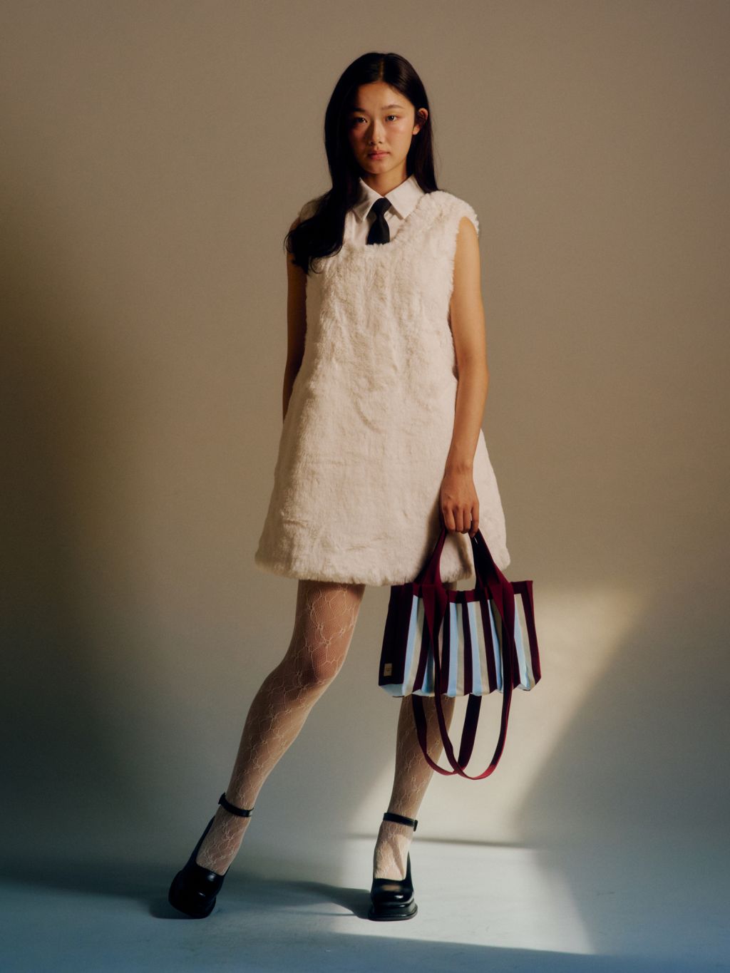 PLEATSMAMA New Mini 2 Way Bag 兩用購物袋 (Berry Purple)