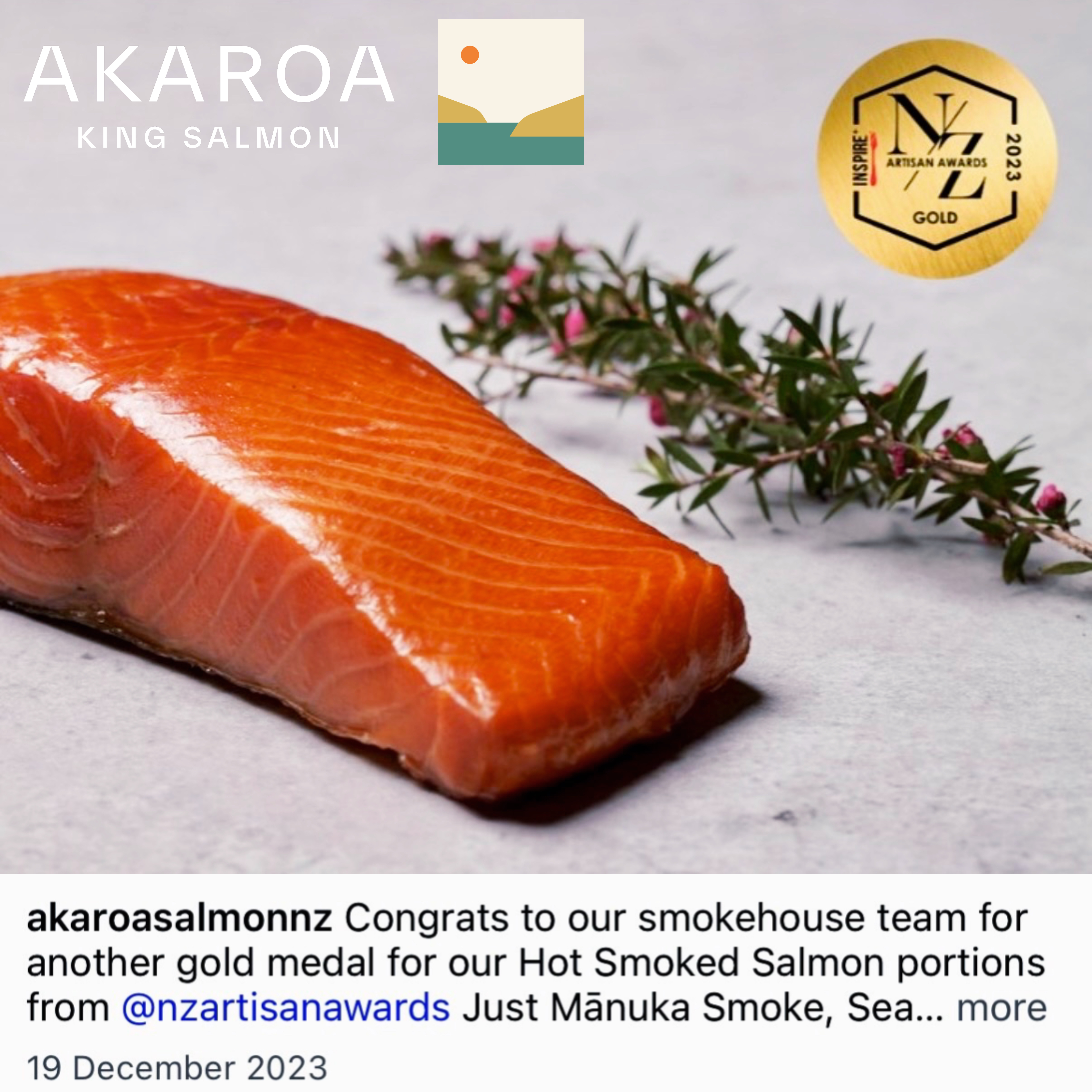 ❄️紐西蘭 麥盧卡熱煙燻帝皇三文魚 New Zealand Akaroa Manuka Hot Smoked King Salmon