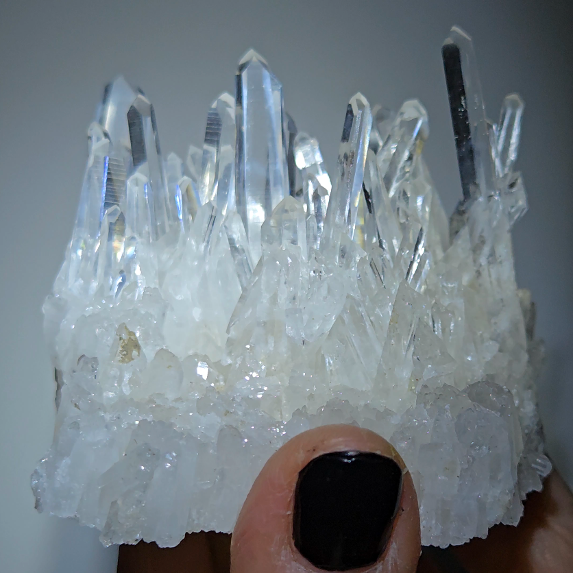 Lemurian needle quartz cluster from Colombia - LQ507