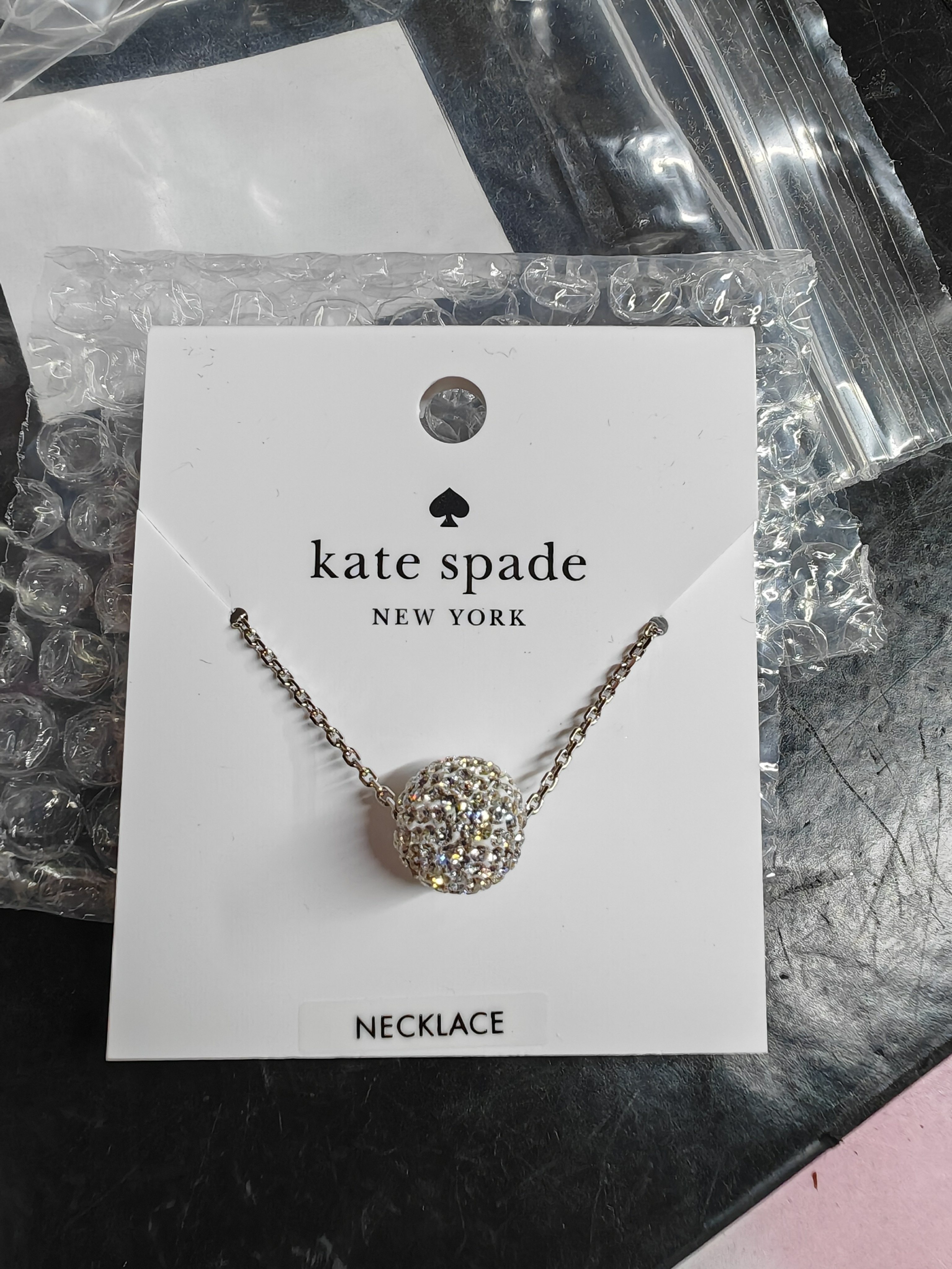香港現貨-Kate Spade razzle dazzle mini pendant necklace
